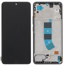 Дисплей для Xiaomi Redmi Note 13 4G, черный (Midnight Black), с рамкой, Original (PRC)