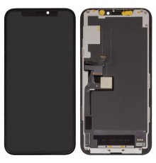 Дисплей для iPhone 11 Pro, чорний, з рамкою, High Copy без мікросхеми, (OLED), GW OEM hard