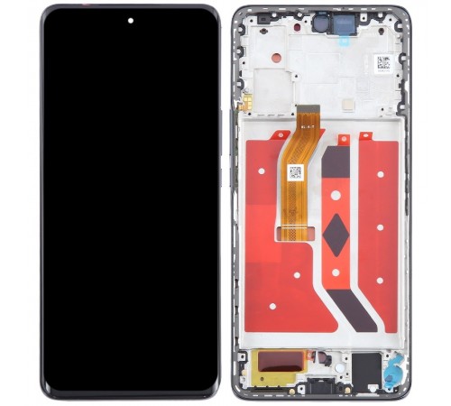 Дисплей для Huawei Honor Magic 6 Lite, Honor X9b, Honor X50, черный (Midnight Black), с рамкой, Original (PRC)