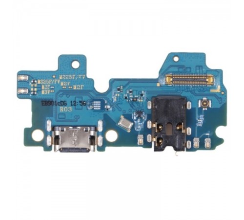 Шлейф для Samsung M225 Galaxy M22, M325 Galaxy M32, коннектора зарядки, коннектора навушників, мікрофона, плата зарядки, High Copy