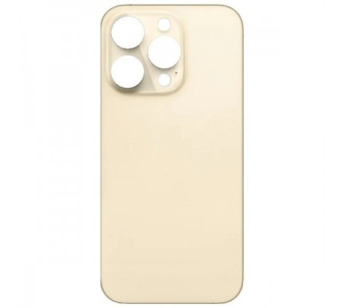 Задня панель корпусу для iPhone 14 Pro, золотиста, не потрібно знімати скло камери, Original (PRC), big hole