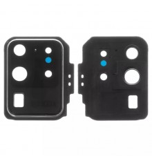 Скло камери для Samsung G988 Galaxy S20 Ultra, біле (Cloud White), з рамкою