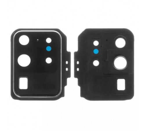 Стекло камеры для Samsung G988 Galaxy S20 Ultra, белое (Cloud White), с рамкой