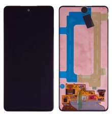 Дисплей для Samsung A536 Galaxy A53 5G, черный, без рамки, Оригинал (переклеено стекло)