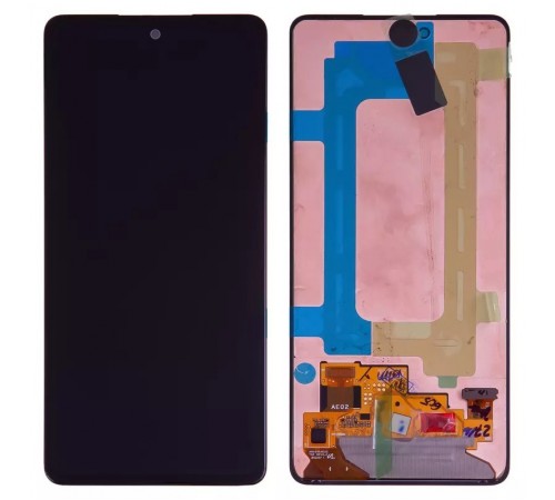 Дисплей для Samsung A536 Galaxy A53 5G, черный, без рамки, Оригинал (переклеено стекло)