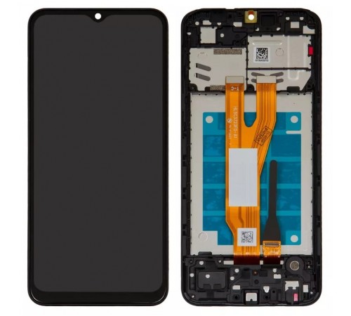 Дисплей для Samsung A032 Galaxy A03 Core, чорний, з рамкою, Original (PRC)