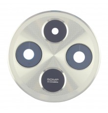 Стекло камеры для Xiaomi Redmi 14C, зеленое, с рамкой