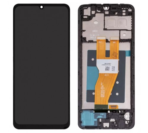 Дисплей для Samsung A055 Galaxy A05, черный, с рамкой, High Copy