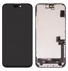 Дисплей для iPhone 15 Plus, черный, с рамкой, Copy, (TFT)