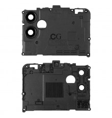 Стекло камеры для Samsung A042 Galaxy A04e, черное, с рамкой