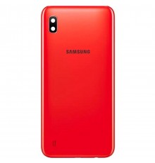 Задня панель корпусу для Samsung A105F/DS Galaxy A10, червона + скло камери