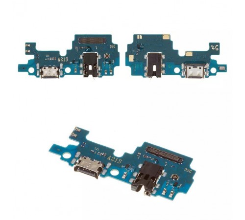 Шлейф для Samsung A217 Galaxy A21s, коннектора зарядки, мікрофона, плата зарядки, Original (PRC)
