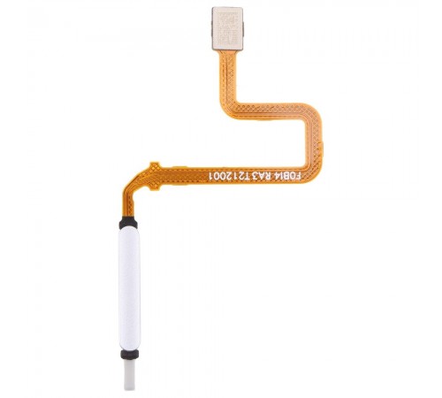 Шлейф для Xiaomi Poco X3 GT, Redmi Note 10 Pro 5G, сканера отпечатка пальца (Touch ID), серебристый (Cloud White), Original (PRC)