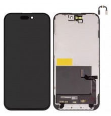 Дисплей для iPhone 15, черный, с рамкой, Copy, (TFT)