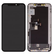 Дисплей для iPhone XS, черный, с рамкой, High Copy (OLED), GX OEM hard