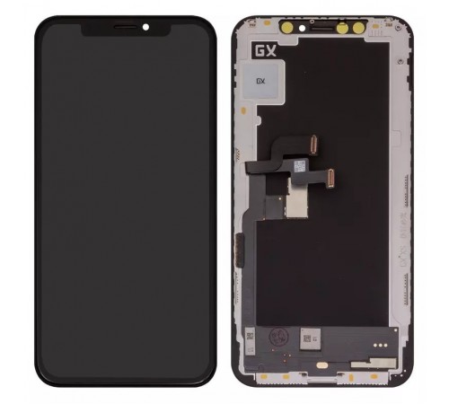Дисплей для iPhone XS, чорний, з рамкою, High Copy (OLED), GX OEM hard