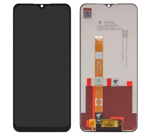 Дисплей для Realme C25, C25s, Narzo 50A; Oppo A16, A16s, A54s, черный, без рамки, FLYCDI, CPH2269, CPH2271, CPH2273, FPC-HTF065H113-A1