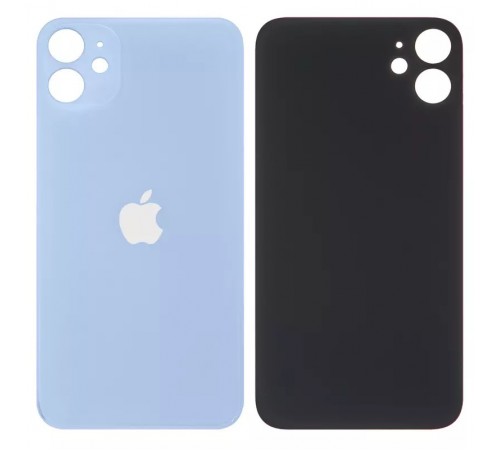 Задняя панель корпуса для iPhone 11, фиолетовая, не нужно снимать стекло камеры, big hole