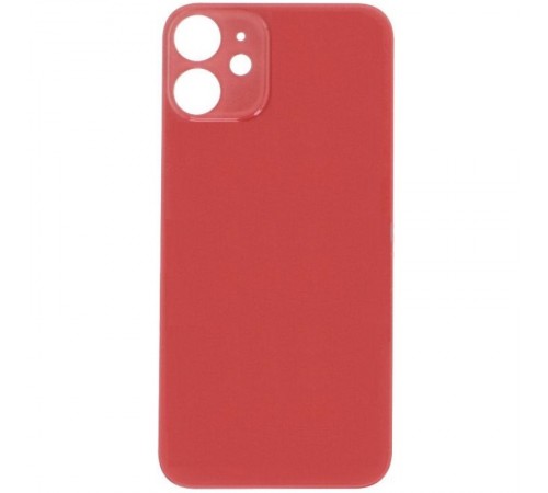 Задняя панель корпуса для iPhone 12 mini, красная, не нужно снимать стекло камеры, Original (PRC), big hole