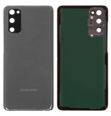 Задняя панель корпуса для Samsung G980 Galaxy S20, серая (Cosmic Grey) + стекло камеры