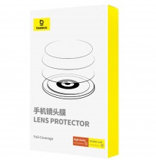 Защитное стекло камеры для Apple iPhone 16 Pro, iPhone 16 Pro Max, Crystal Series HD Full-Frame Lens Protector, Baseus (P6001206B201-00), прозрачное, комплект 2шт.