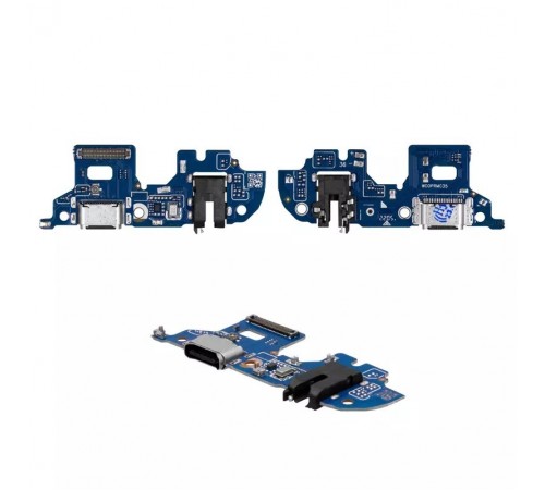 Шлейф для Realme C35, Narzo 50, коннектора наушників, коннектора зарядки, мікрофона, плата зарядки, High Copy