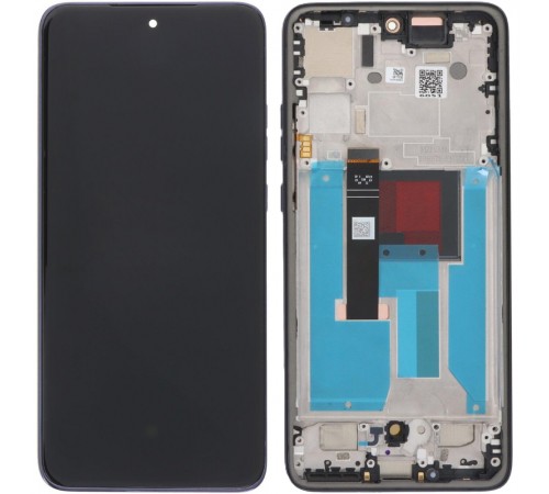 Дисплей для Motorola Edge 50 Neo, сірий (Grisaille), з рамкою, Original (PRC)