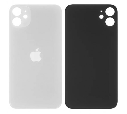 Задня панель корпусу для iPhone 11, біла, не потрібно знімати скло камери, big hole