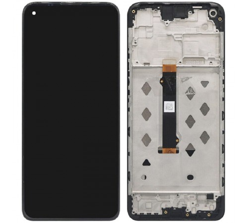 Дисплей для Motorola Moto G9 Power XT2091, черный, с рамкой, Original (PRC)