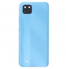 Задня панель корпуса для Realme C11 (2021), синя (Cool Blue), Copy + скло камери