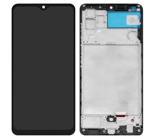 Дисплей для Samsung A325 Galaxy A32, чорний, з рамкою, High Copy з широким обідком, (OLED 6,36")