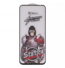 Захисне скло для Xiaomi Poco M6 Pro 5G, Redmi 12, сумісне з чохлом, Full Glue, Anti-Static, чорний, gorilla