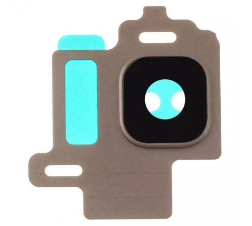 Стекло камеры для Samsung G950F Galaxy S8, G950FD Galaxy S8, золотистое (Maple Gold), с рамкой