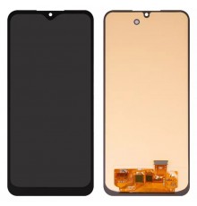 Дисплей для Samsung A256 Galaxy A25, черный, без рамки, High Copy с широким ободком, (OLED)