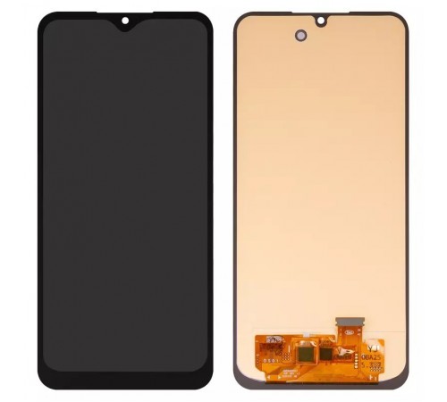 Дисплей для Samsung A256 Galaxy A25, черный, без рамки, High Copy с широким ободком, (OLED)