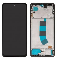 Дисплей для Xiaomi Redmi Note 13 4G, чорний, з рамкою, High Copy (OLED)