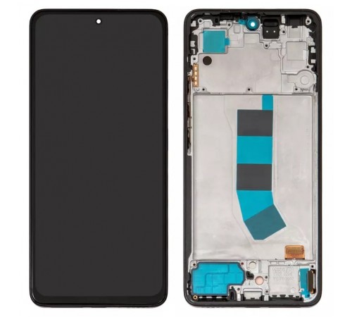 Дисплей для Xiaomi Redmi Note 13 4G, чорний, з рамкою, High Copy (OLED)
