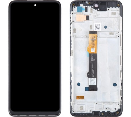 Дисплей для Motorola Moto G42 XT2233, чорний, з рамкою, High Copy