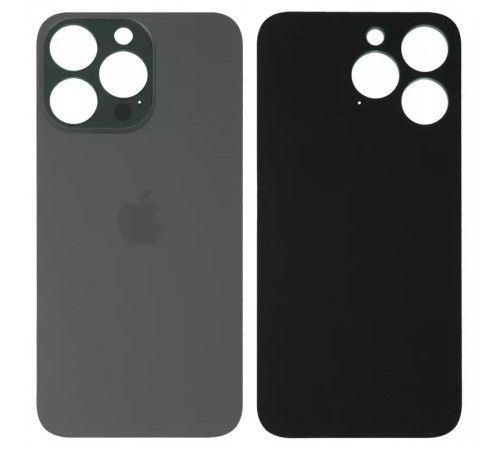 Задня панель корпусу для iPhone 13 Pro, сіра, не потрібно знімати скло камери, Graphite, big hole Задня панель корпусу для iPhone 13 Pro, сіра, не потрібно знімати скло камери, Graphite, big hole