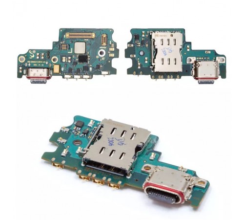 Шлейф для Samsung G990B Galaxy S21 FE 5G, коннектора зарядки, мікрофона, плата зарядки, High Copy