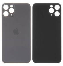 Задня панель корпусу для iPhone 11 Pro, сіра, потрібно зняти скло камери, small hole, matte space gray