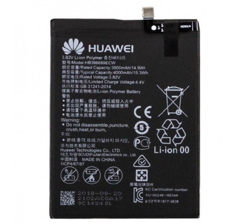 Акумулятор HB396689ECW для Huawei Enjoy 7 Plus, Mate 9, Mate 9 Pro, Nova Lite+, Y7 (2017), Y7 Prime, Li-Polymer, 3,82 В, 4000 мАг, High Copy
