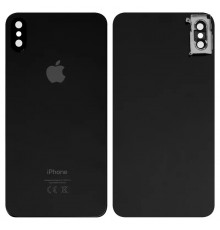 Задня панель корпусу для iPhone XS Max, чорна + скло камери, small hole