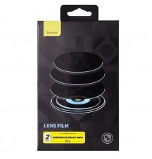 Захисне скло камери для Apple iPhone 14, iPhone 14 Plus, 0,3mm, Full-Coverage Camera Lens Protector, Baseus (SGQK000702), комплект 2шт., прозоре