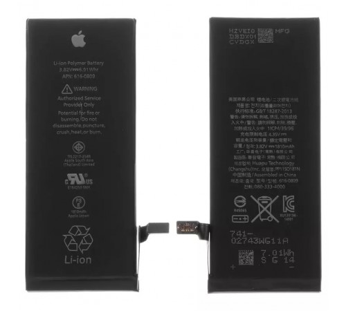 Акумулятор G-OCA Pro iPhone 6, Li-Polymer, 3,82 В, 1810 мАг, High Copy, оригінальний IC, #616-0805/616-0809/616-0806