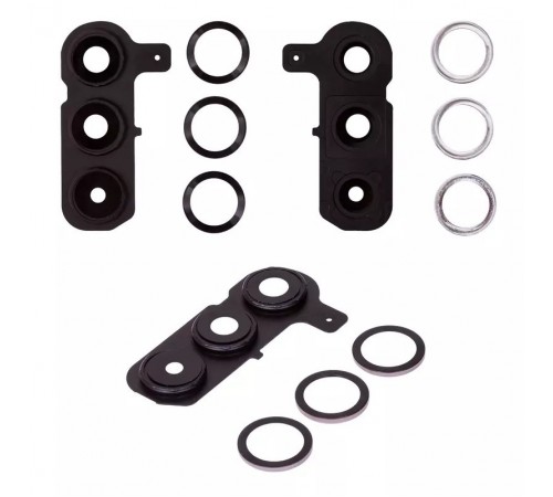 Стекло камеры для Samsung S936 Galaxy S25 Plus, золотистое, с рамкой, pink gold