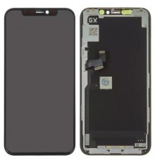 Дисплей для iPhone 11 Pro, черный, с рамкой, High Copy (AMOLED), GX OEM soft