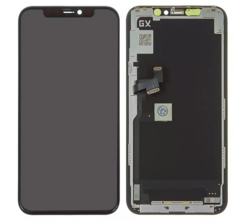 Дисплей для iPhone 11 Pro, черный, с рамкой, High Copy (AMOLED), GX OEM soft Дисплей для iPhone 11 Pro, черный, с рамкой, High Copy (AMOLED), GX OEM soft