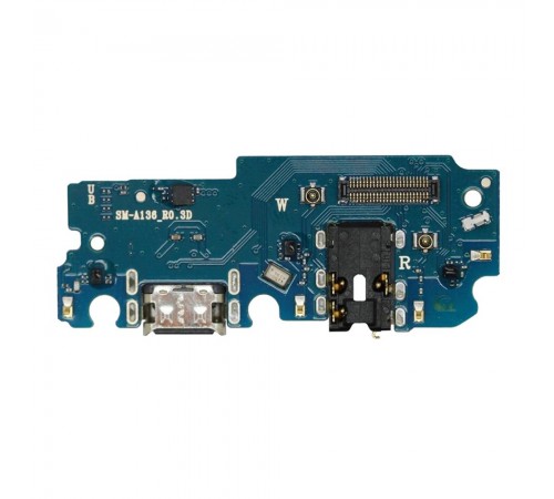 Шлейф для Samsung A136 Galaxy A13 5G, коннектора зарядки, коннектора наушников, микрофона, плата зарядки, High Copy