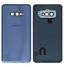 Задняя панель корпуса для Samsung G970 Galaxy S10e, синяя + стекло камеры